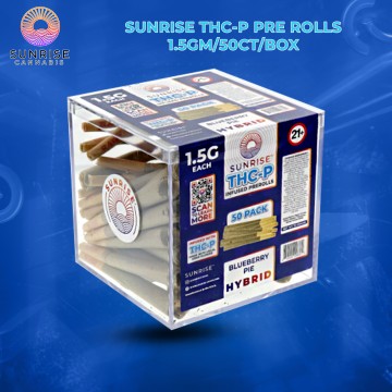 SUNRISE THC-P PRE ROLLS 1.5GM/50CT/BOX